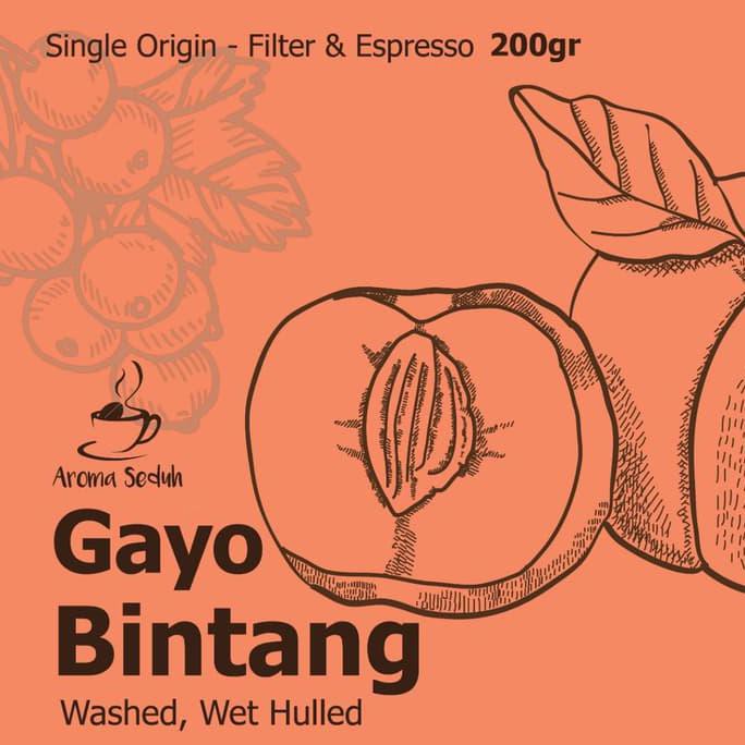 

Gayo Bintang | Washed, Wethulled | Ateng, Catimor | 200gr