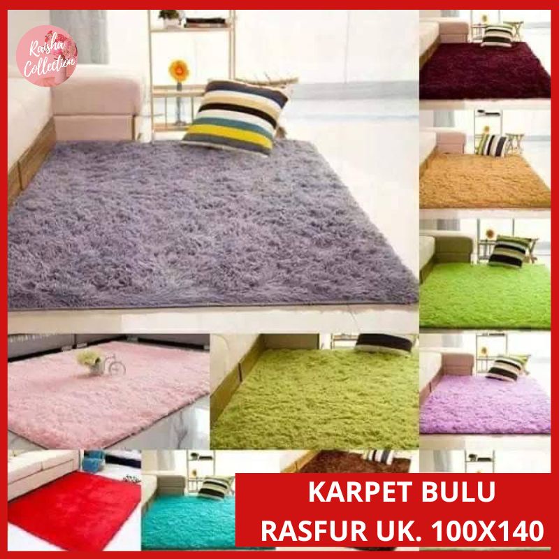 RC Karpet Import  KARPET RASFUR murah Ukuran tanggung 100x150