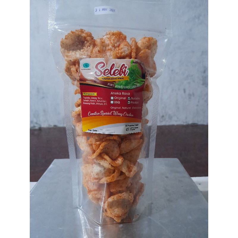 

Selebi kerupuk udang 4 varian rasa 100 gram