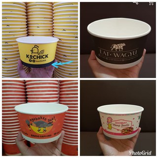  Paper  bowl paper cup mangkok  rice bowl mangkok  kertas 650 