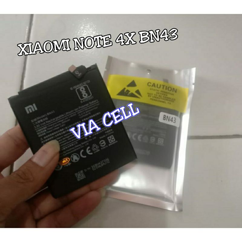 Baterai Batrei Batre Battery Batere Xiaomi Redmi Note 4X BN43 - Redmi 4 Pro Prime BN40 - Redmi 4A BN