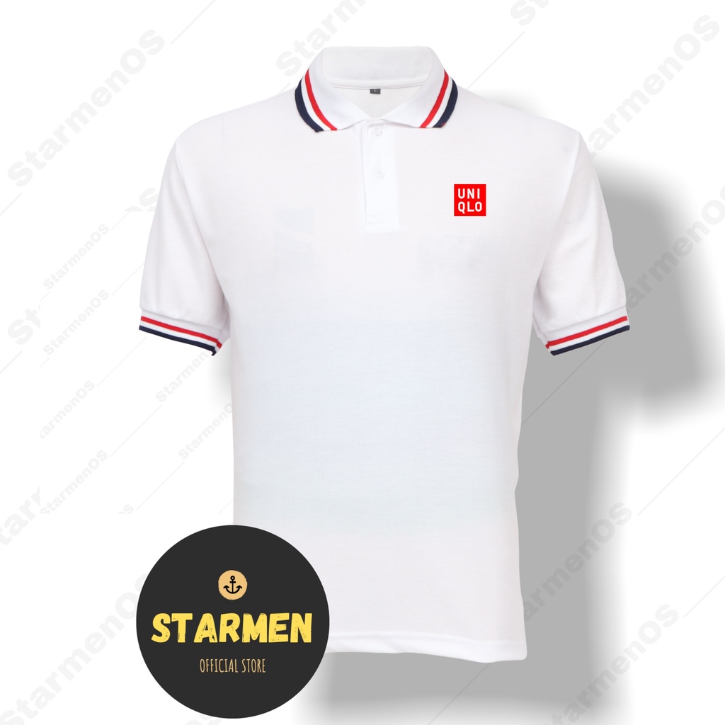 Kaos Polo Shirt Pria Kerah Logo UNQLO