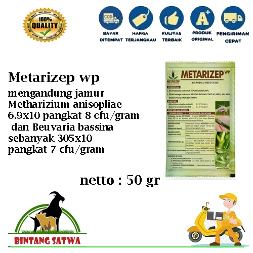 Metarizep - Bio Insektisida (Metharizium spp & Beuvaria bassiana) 50 gr