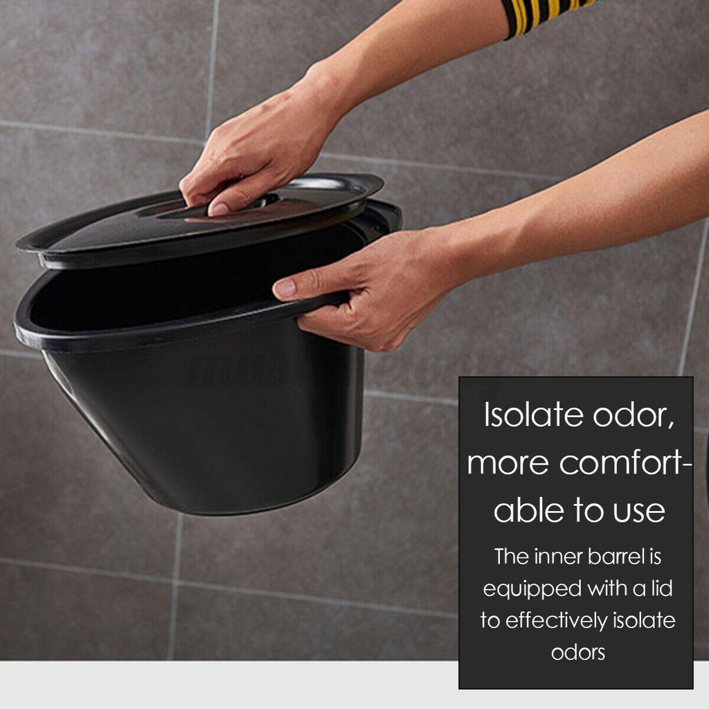 Chookyy Toilet Portable Hamil Commode Camping Dengan Holder Roll Kertas
