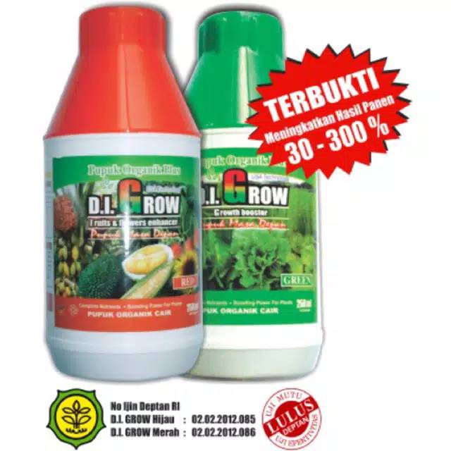 Pupuk Organik DIGROW / PUPUK CAIR ORGANIK DIGROW 1 liter pupuk organik di-grow 1L