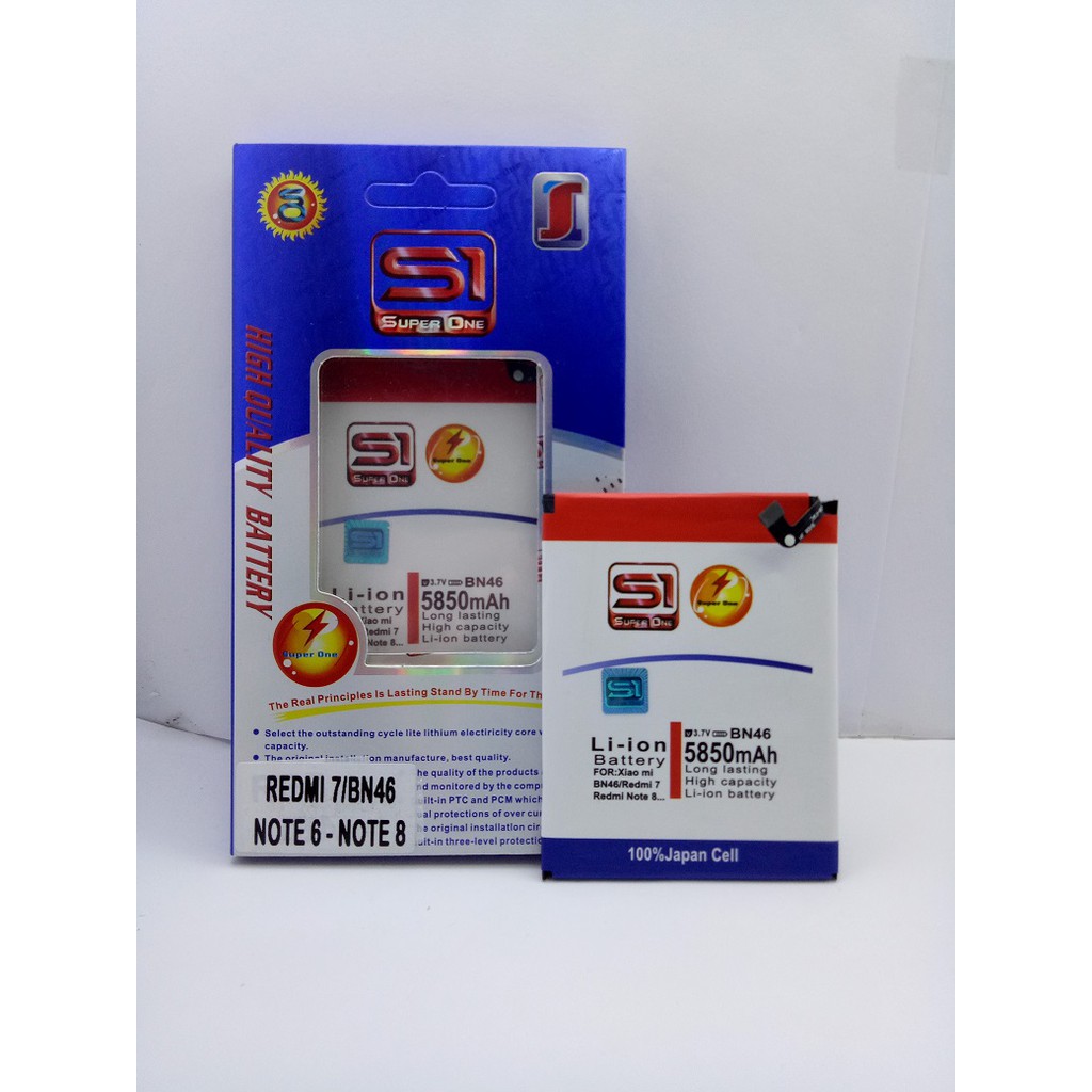 BATERAI XIAOMI BN-46/REDMI NOTE 8/REDMI 7/REDMI NOTE 6 BATERAI SUPER ONE BATERAI DOUBLE POWER