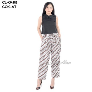 BL C 04814 Celana  Kulot Batik  Murah Wanita Kekinian  