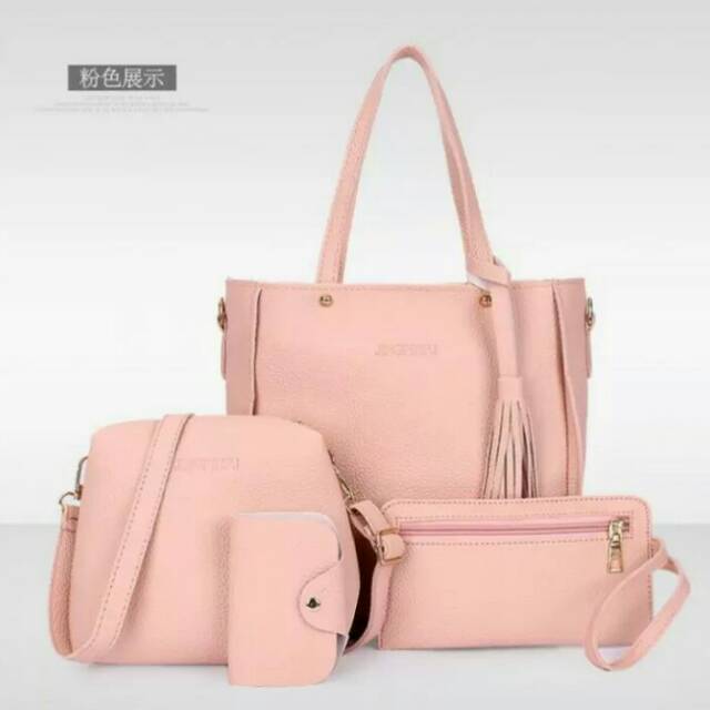 Tas Wanita 4 Set pcs Tas Kulit