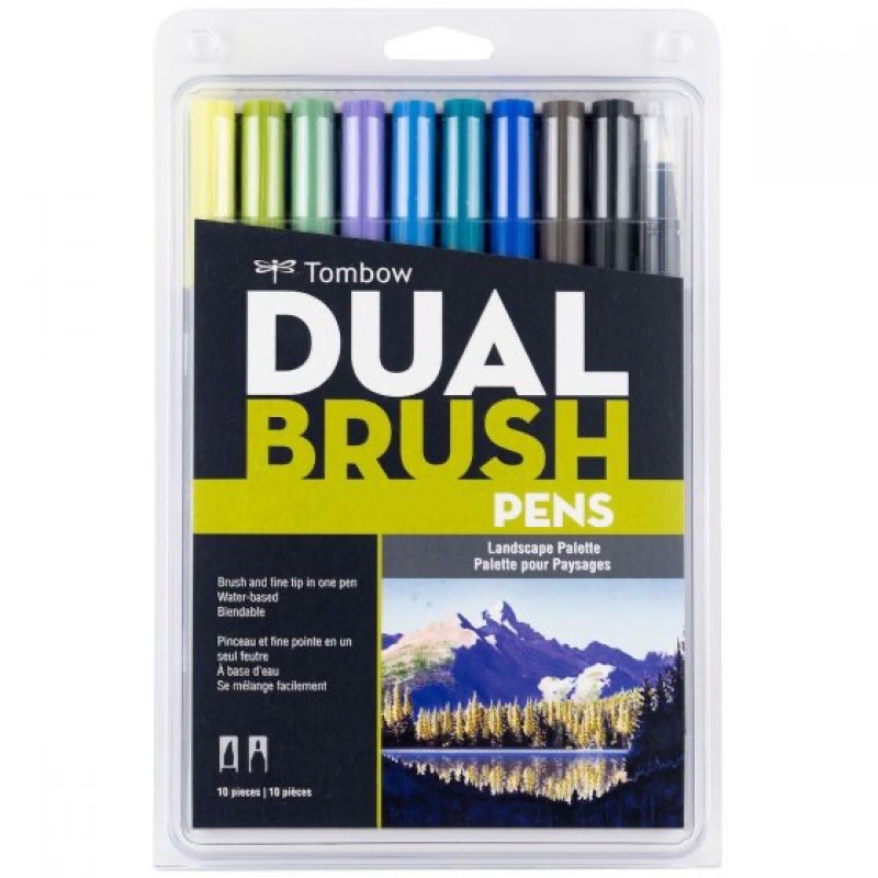 

Tombow Dual Brush Pen, Landscape Palette Set 10 Color