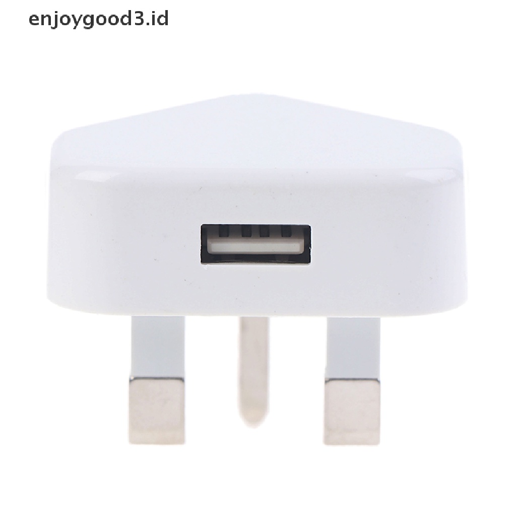 (Rready Stock) Adaptor Charger 1 Port USB 3 Pin UK ORIGINAL