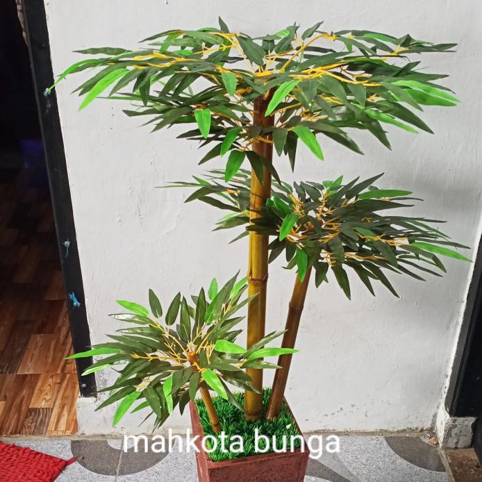 Bambu Undak3 /Bonsai Artificial- Daun Plastik