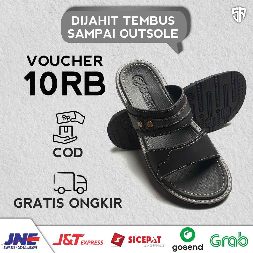 Sandal Sendal Sedal Kulit Pria Casual Minotaur Sandal Sendal Pria Cowok Kulit Kekinian Keren