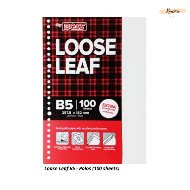 

Loose Leaf / Isi Binder - Polos B5 (26 holes) (100 sheets)