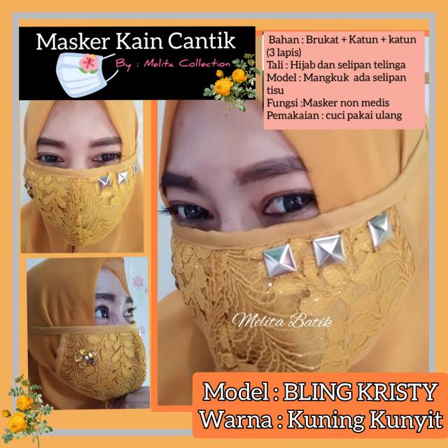 MASKER KAIN CANTIK BLING BLING SERIES