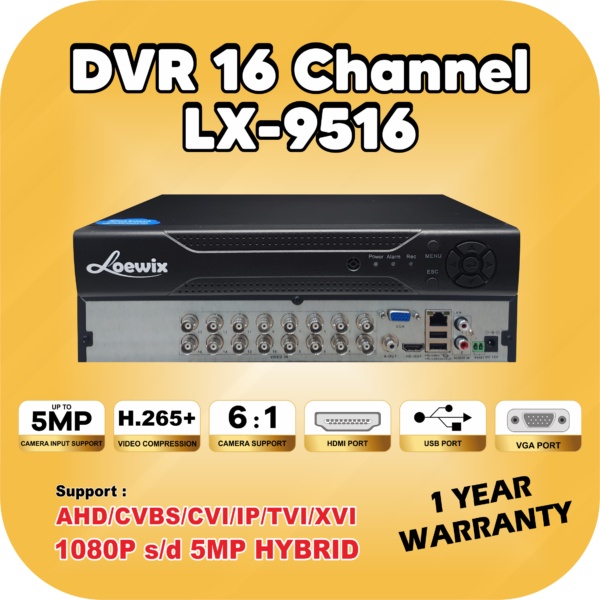 LOEWIX LX-9516 DVR 16 Ch