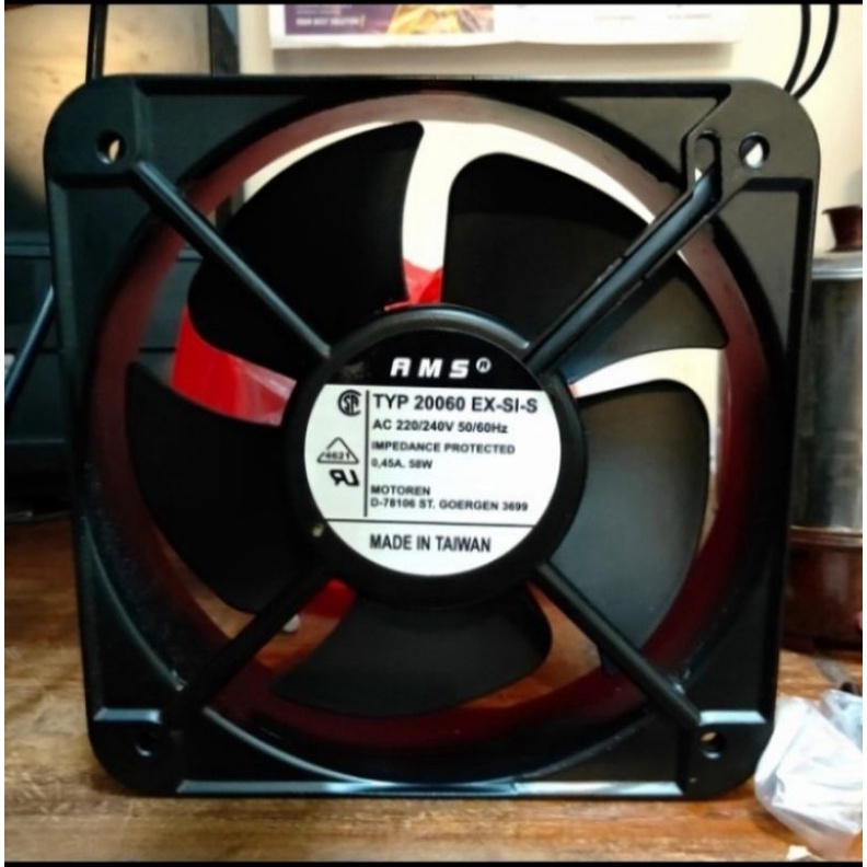 cooling fan ac 220v AMS 20cmx20cm Made in taiwan