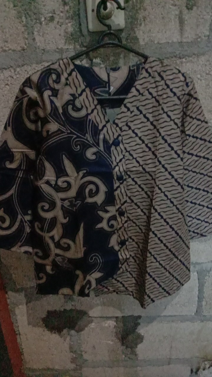 Atasan Batik Wanita Blouse Batik Bahan Katun Couple Kemeja Pria By Kanzahra S-m-l-xl-xxl-3l-4l-5l