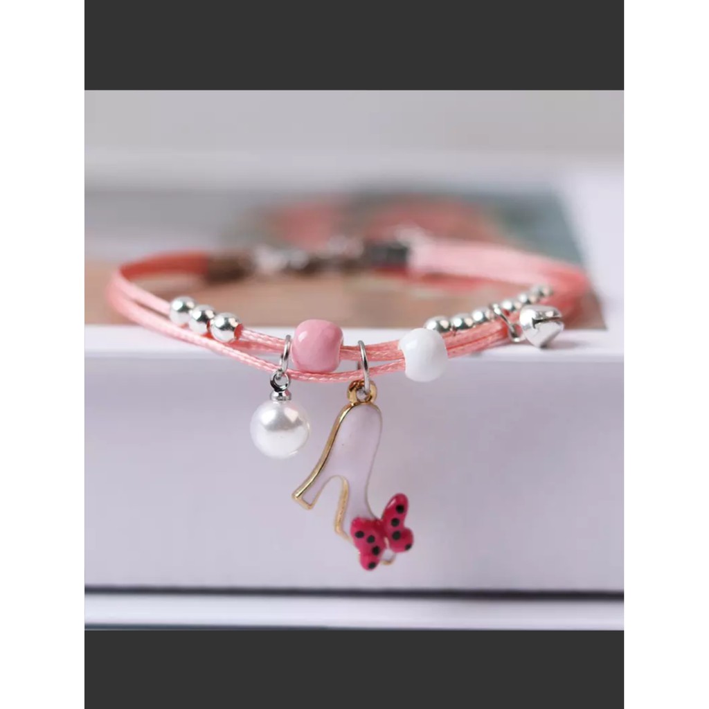 1PCS GELANG WANITA RETRO BUTTERFLY BRACELETS FASHION JEWELRY FOR WOMEN | GINNIE HEELS  PINK