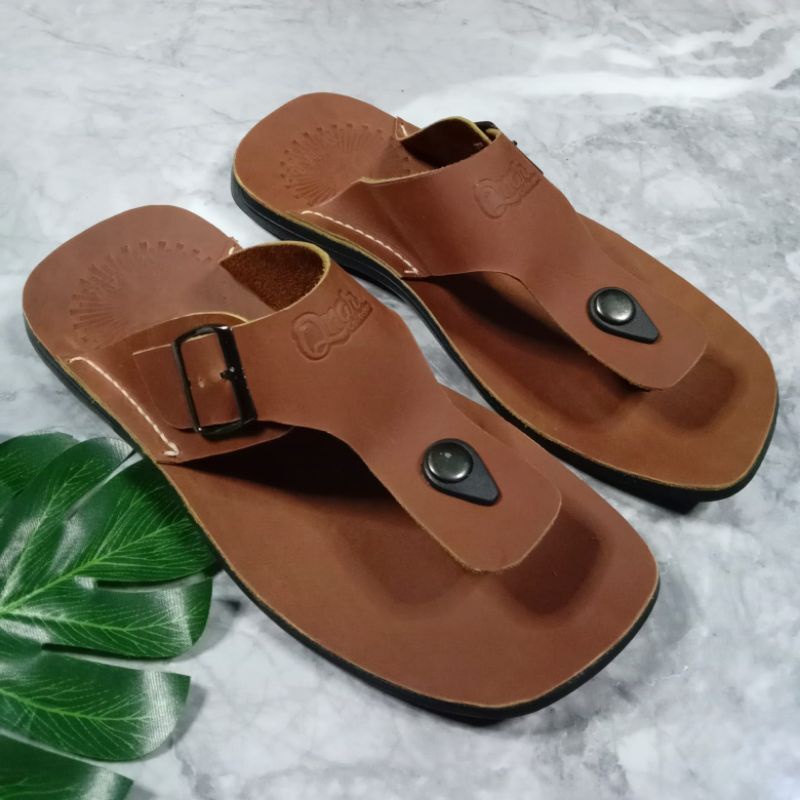 QNAR// sandal jepit pria// Sandal jepit pria kulit asli