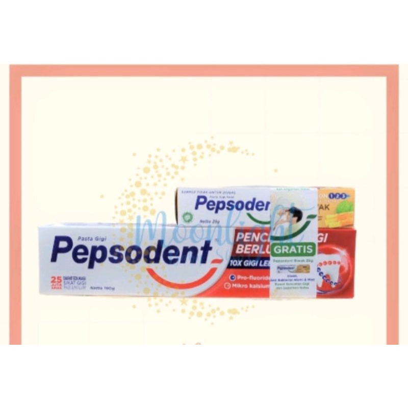 Pepsodent 190 gr FREE 25 gr pencegah Gigi berlubang