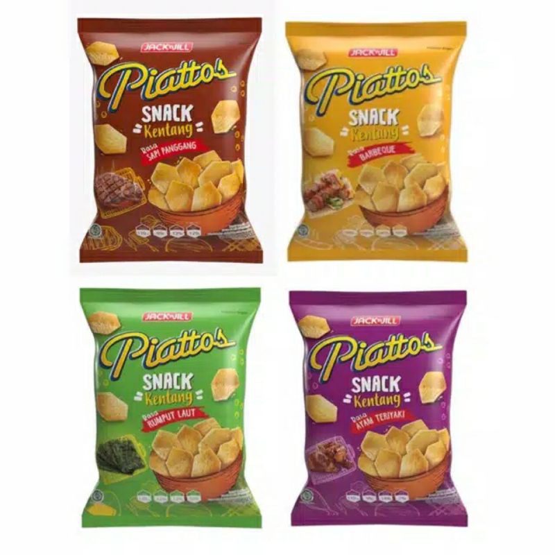 

Piattos Snack Kentang 75gr/ 80 gr - Sapi Panggang, Teriyaki, BBQ, Rumput Laut