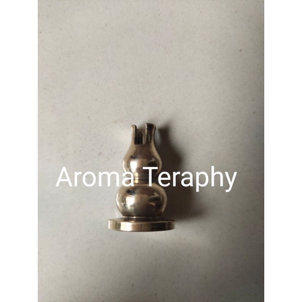 Hiolo Kuningan Bokor Tempat Tatakan Pembakar Dupa Hio Lo Mini Kecil