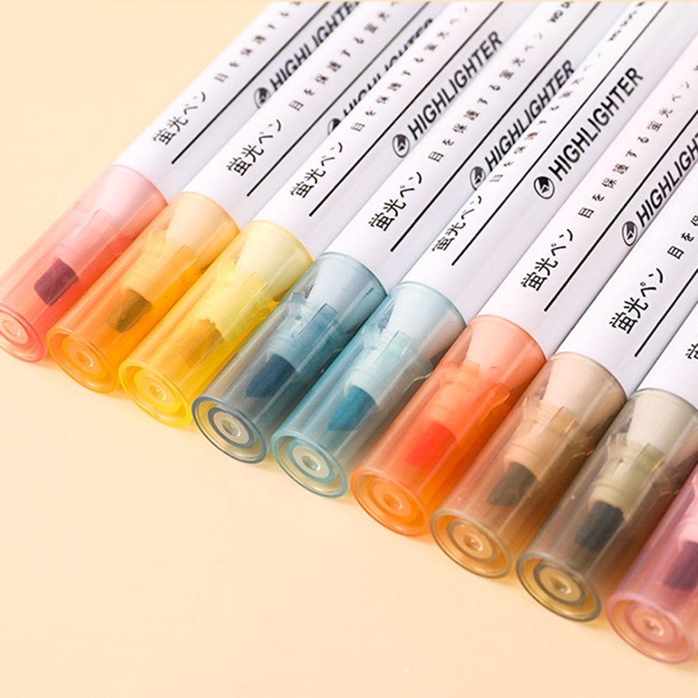 Preva 6PCS/Set Stabilo Pen Set Permen Warna Perlengkapan Kantor Sekolah Menggambar Isi Ulang Alat Tulis Color Pen