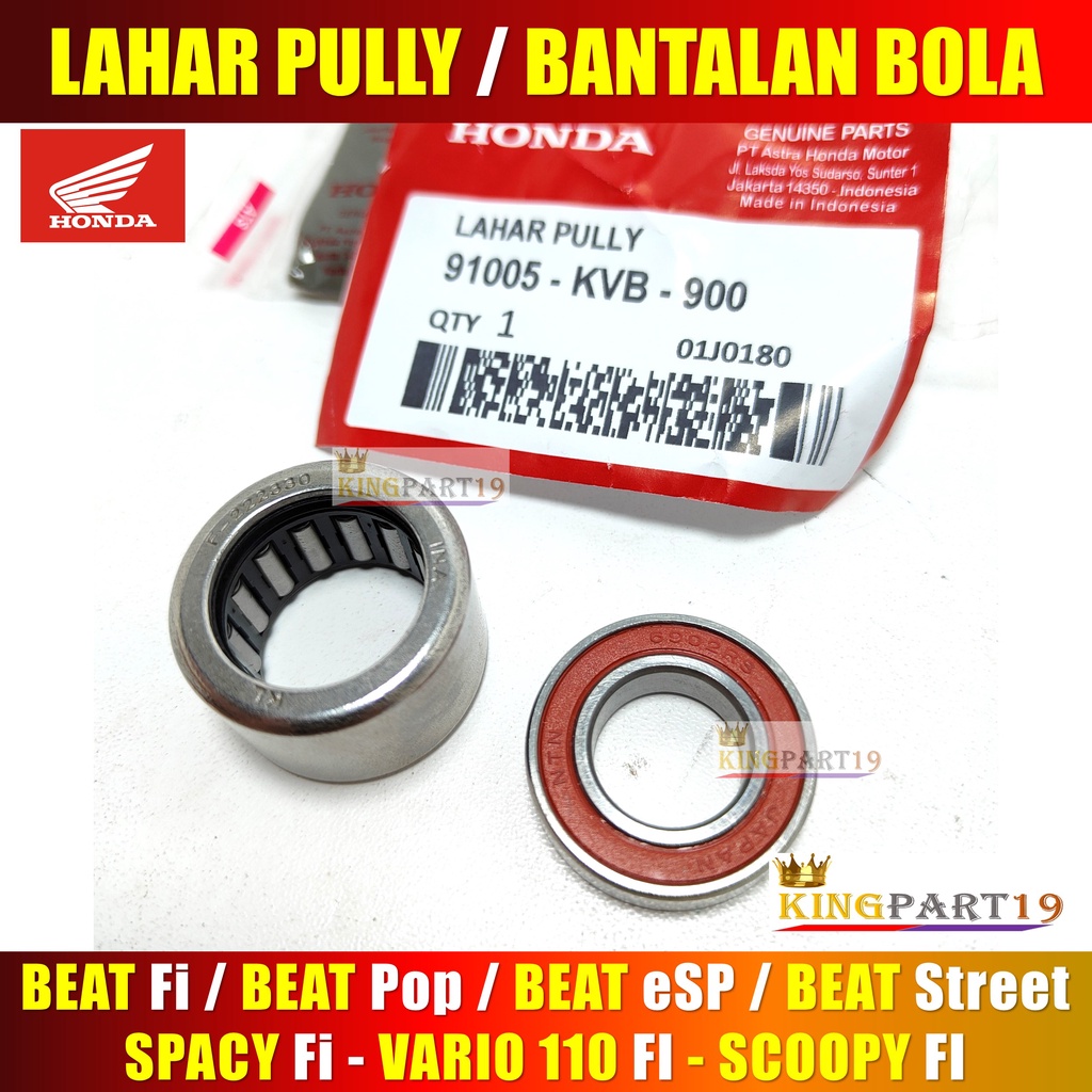 LAHAR PULLY VARIO BEAT SCOOPY BEAT FI VARIO FI, BEARING LAHER PULLY SET, Laher pully bambu vario beat beat fi Scoopy Scoopy fi beat esp bearing pully bambu vario beat