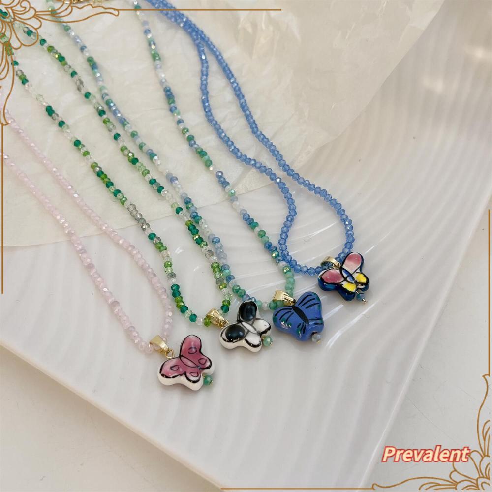 Kalung Choker Manik-Manik Kristal Untuk Wanita