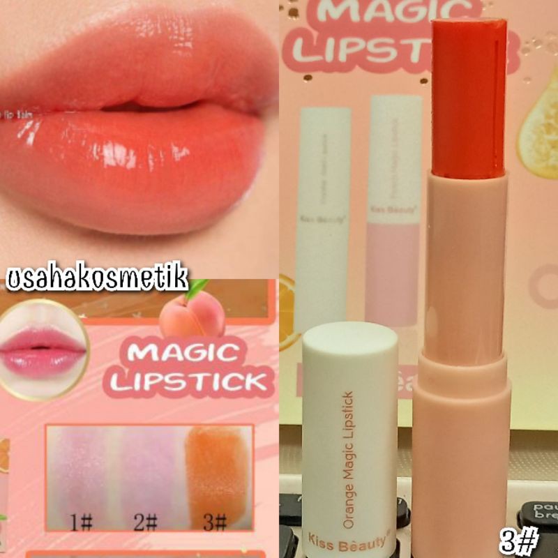 ECER LIPSTIK MATTE SILKY | LIP BALM  MAGIC  WATERPROOF KISS BEAUTYNO.35857-03 | 2933-03