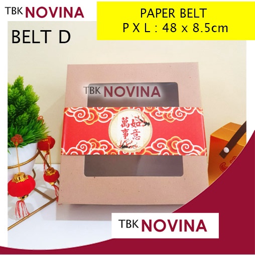 [1 LEMBAR] PAPER BELT IMLEK / PITA KERTAS KOTAK KUE CHINESE NEW YEAR