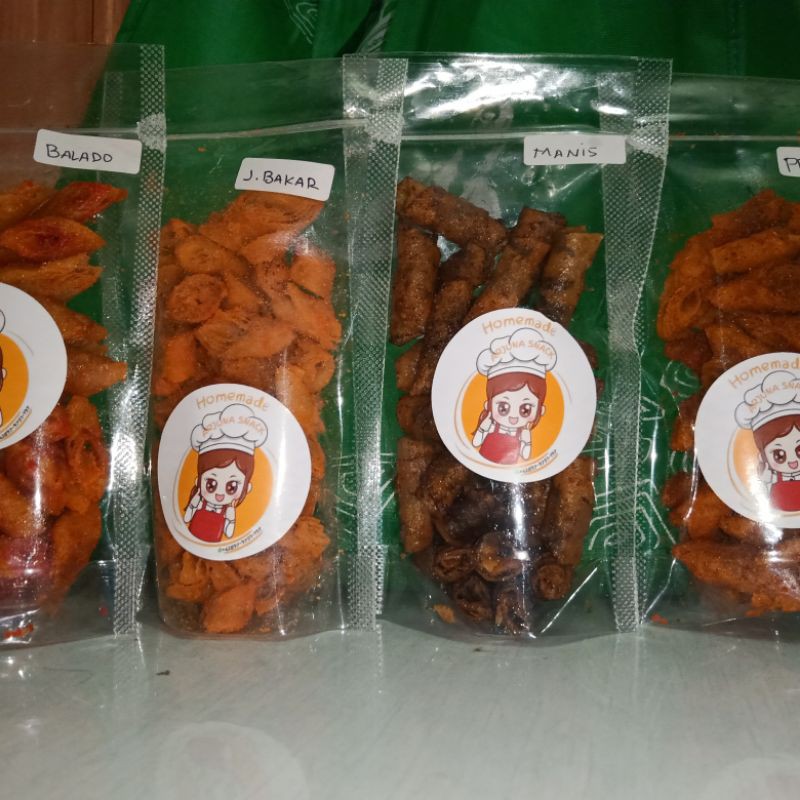 

Snack Lumpia Kering (Lumpring) Kemasan 120 gram Arjuna Snack Homemade
