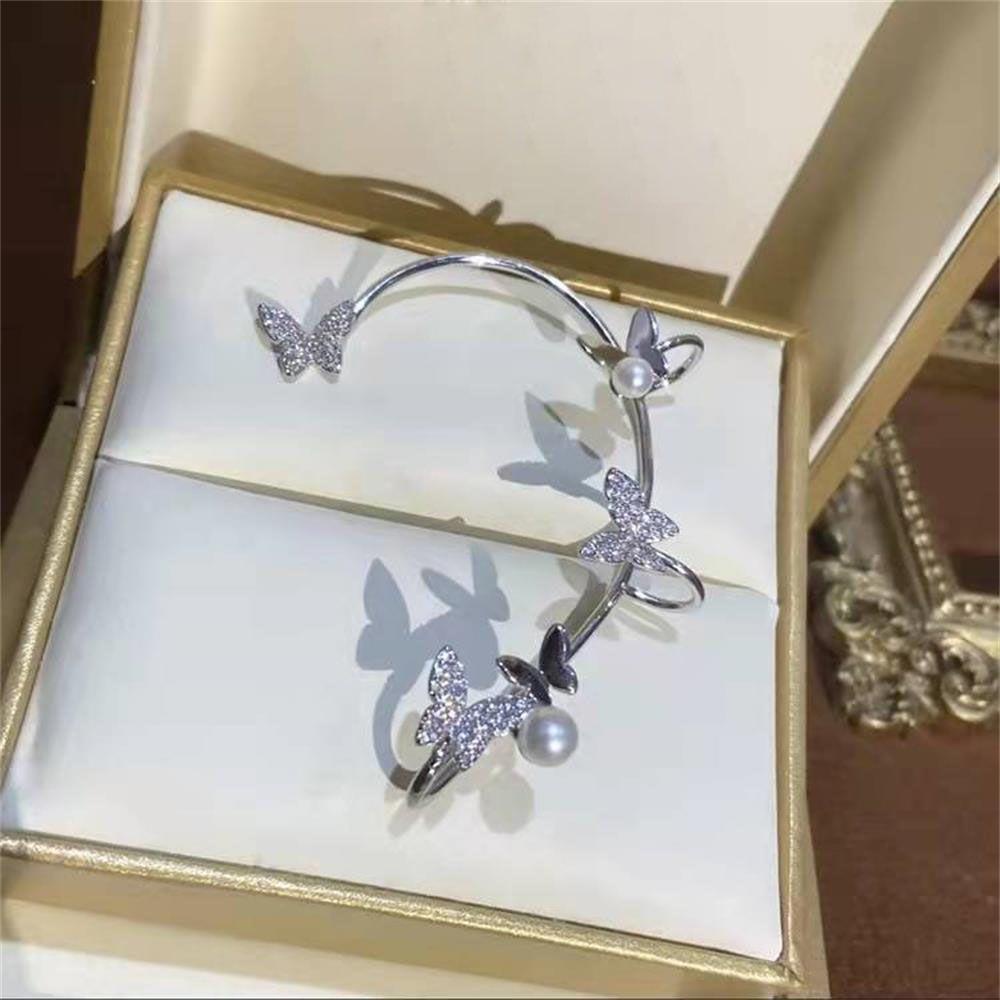 Lily Butterfly Ear Wrap Fashion Hadiah Wanita Pria Non Piercing Tanpa Tindik Tragus Earrings