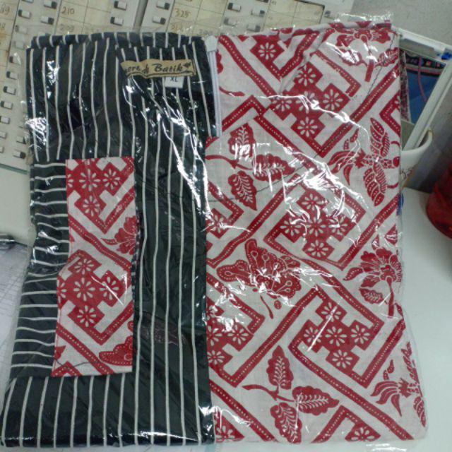 Tunik Seling Adellia Atasan Baju Batik Wanita  Kerja  Kantot