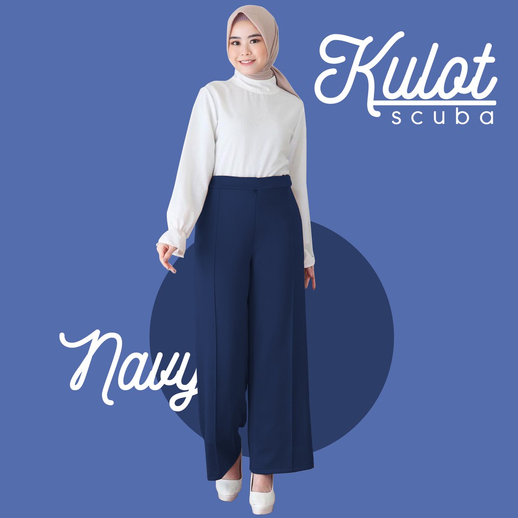 COD✅ Ready REMAJA/BIG SIZE fit BB 50 - 100kg | CULLOTS LOOSE PANTS ~ Scuba Premium TEBAL &amp; SOFT celana kulot panjang wanita/bawahan muslimah/kasual harian/super jumbo/