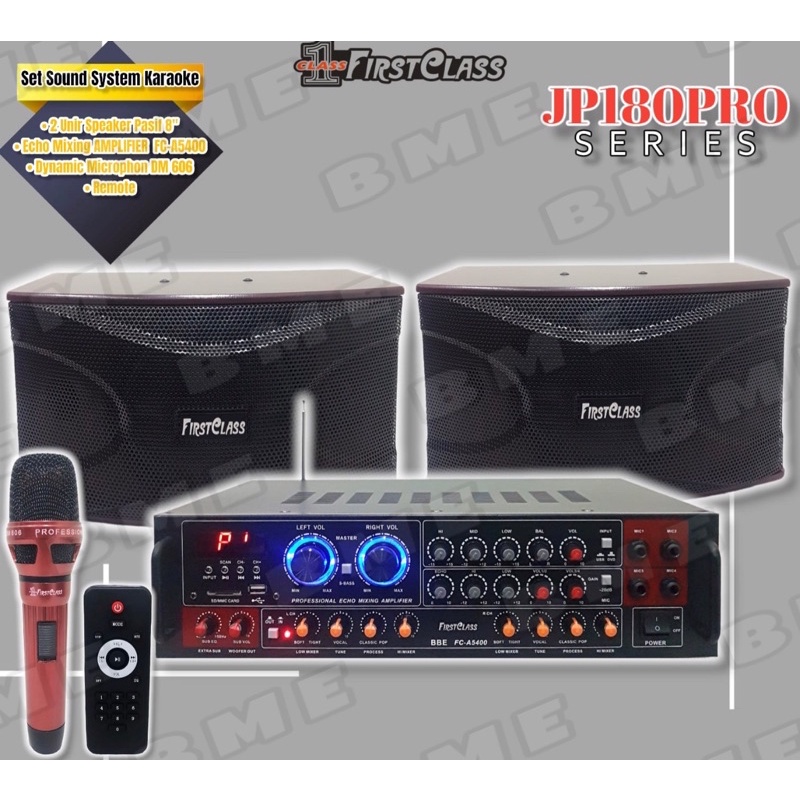 PAKET KARAOKE FIRSTCLASS JP 180 PRO / JP180PRO / FIRST CLASS JP 180PRO