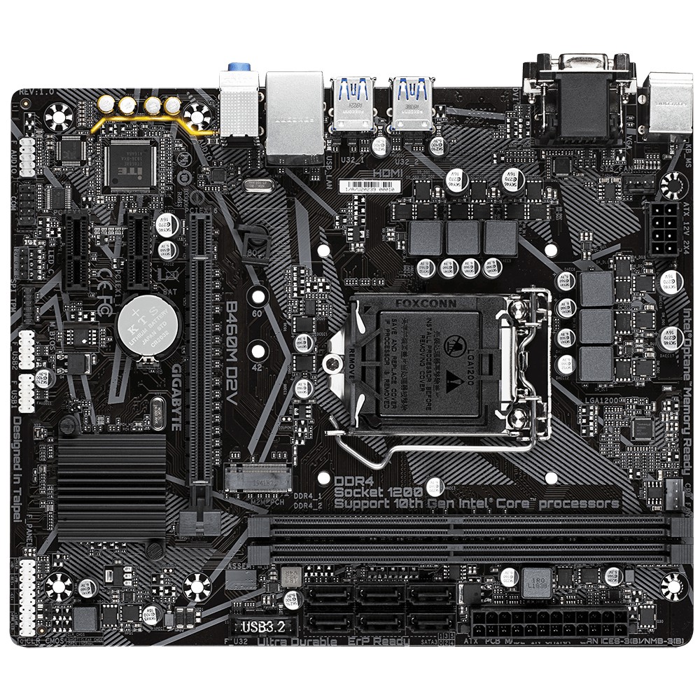 GIGABYTE MOTHERBOARD B460M D2V