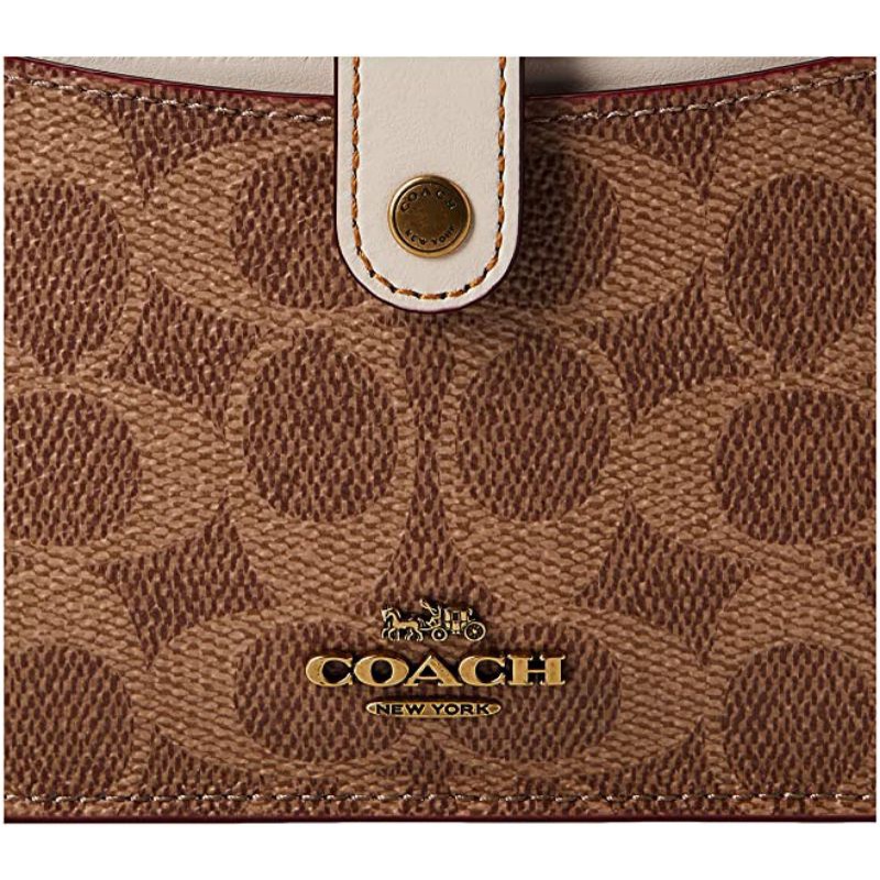 Noa Pop-Up Messenger In Colorblock Signature Canvas(Coach 37458)