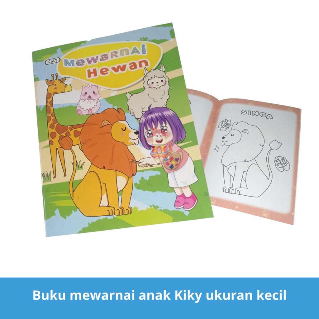 

Buku mewarnai anak / coloring book for kids Kiky (ukuran kecil )