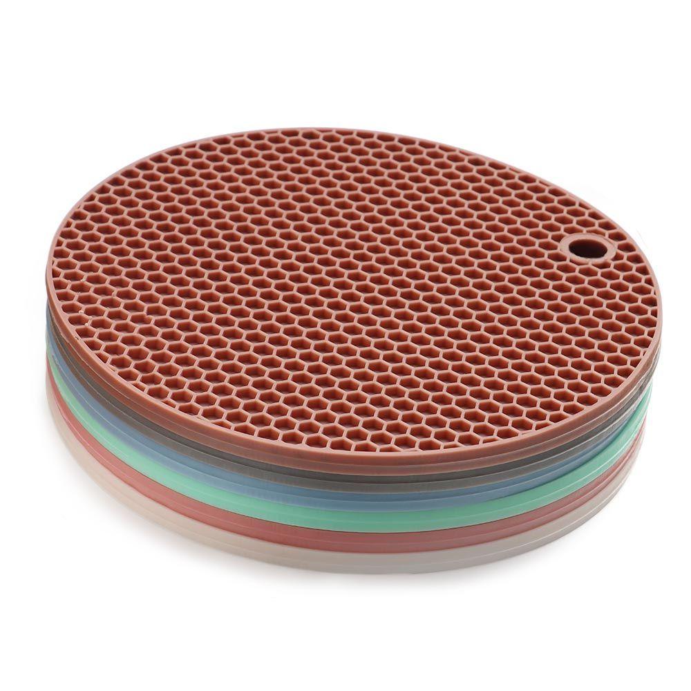 Solighter Silicone Pot Holders Dekorasi Meja Anti Panas Table Mat Coaster