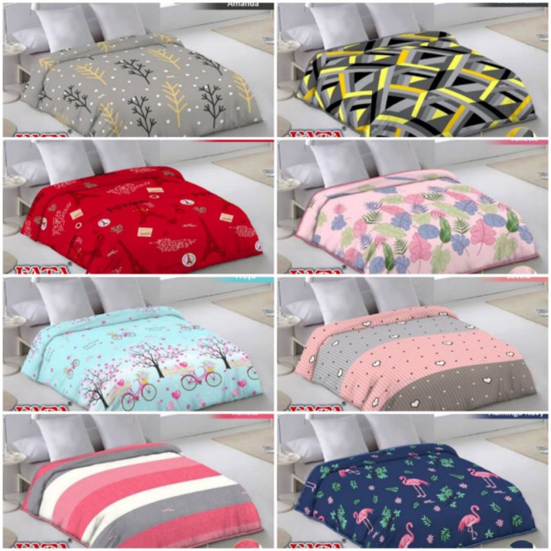 Fata~signature/ Selimut fata bulu ukuran 200x200
