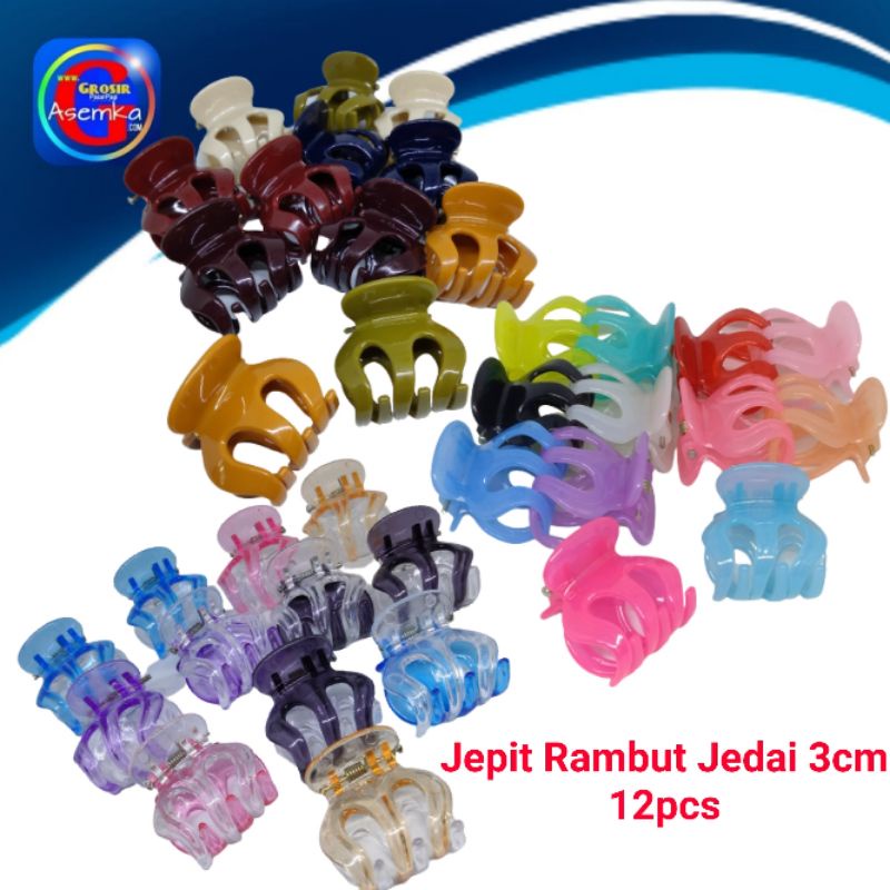 [GPA] Jedai Rambut Medium 3cm Produk Ceria Grosir 12pcs