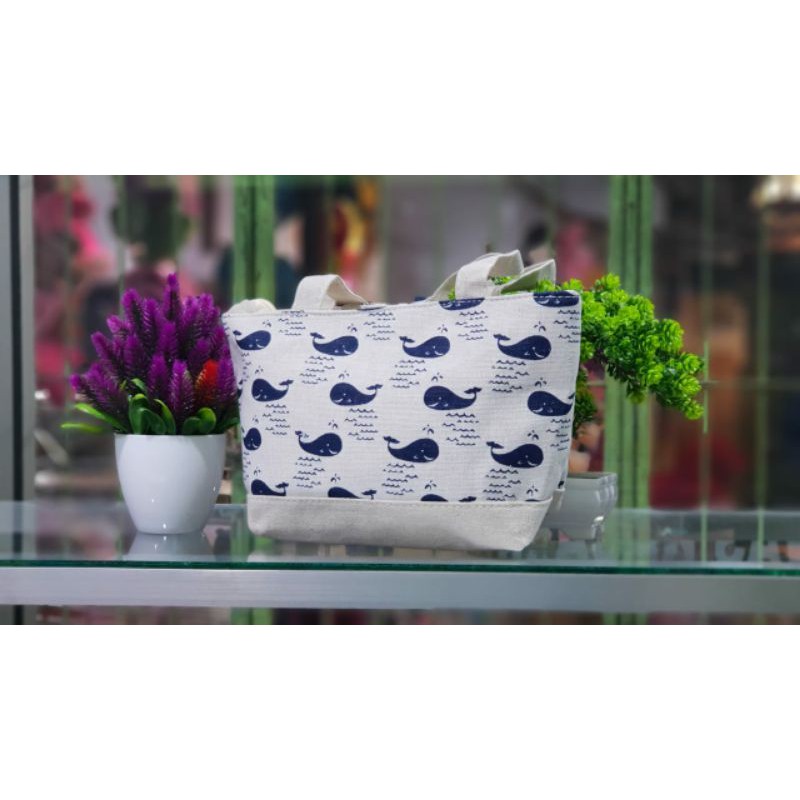 Tas Tote Tas Mini Tas Cotton Tas Tangan Cotton Import-dompet kanvas-dompet tangan- dompet wanita