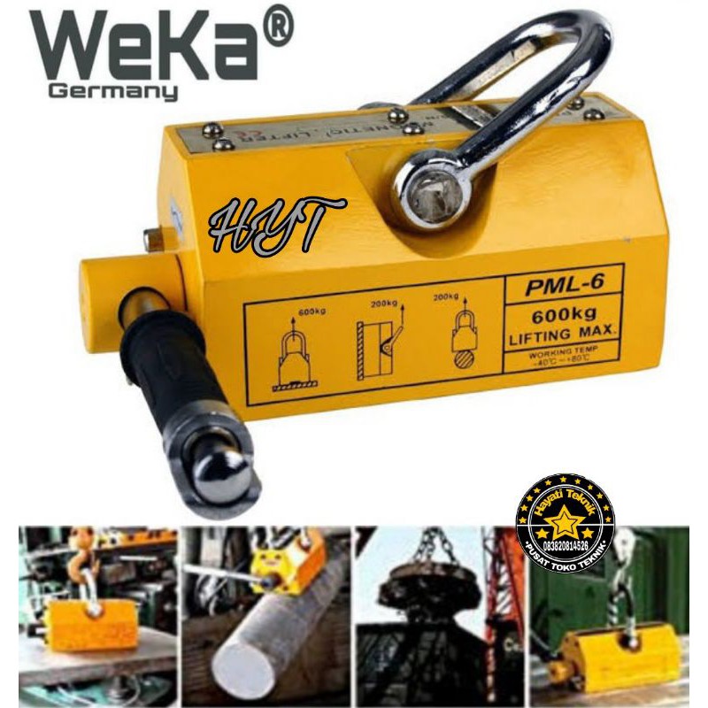 

Weka Permanent Magnetic Lifter 1000 Kg PML 00010 Lem Material magnet 1 ton