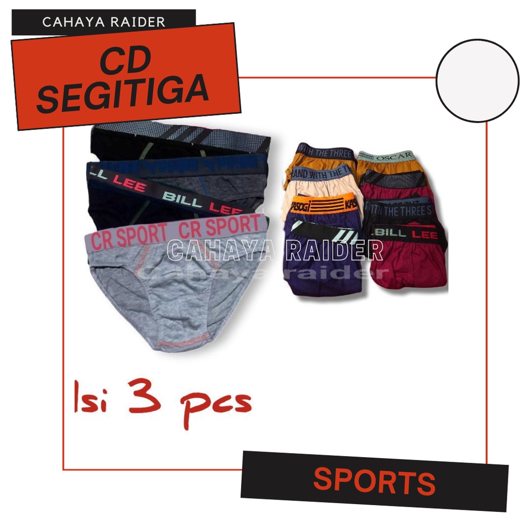 Craider-Celana Dalam Pria segitiga sport 3 pcs