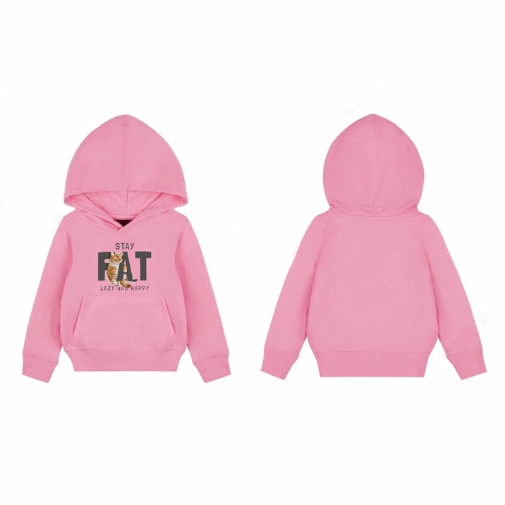 Hoodie Anak Stay Fat Hoodie Pakaian Fleece M - XL