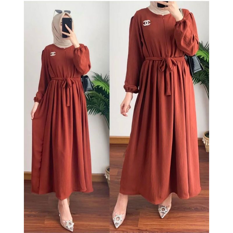 Moela Midi Dress XL XXL JUMBO crincle air flow