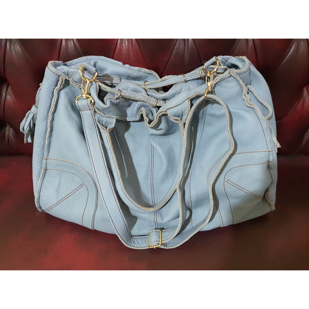 Tas Kulit Mantul-Serut-Bisa Selempang dan Bahu (Preloved)