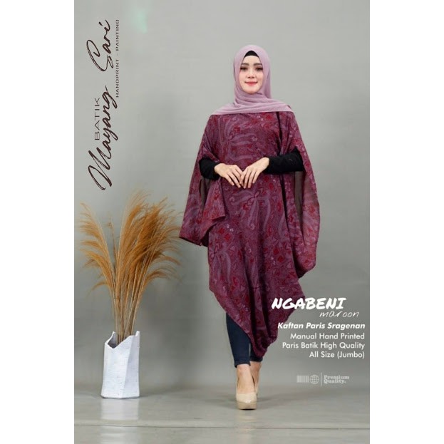 Kaftan Paris Batik Motif Ngabeni
