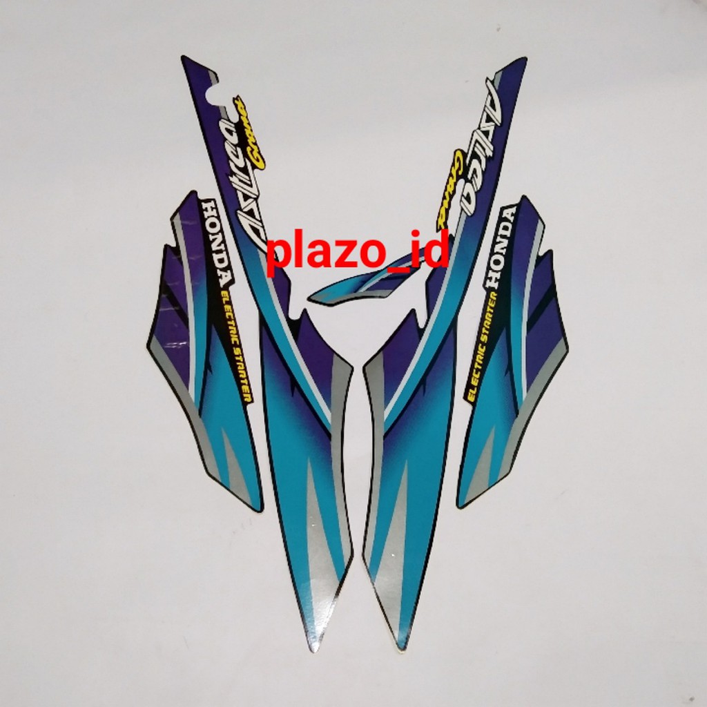 striping motor honda astrea grand 96 biru